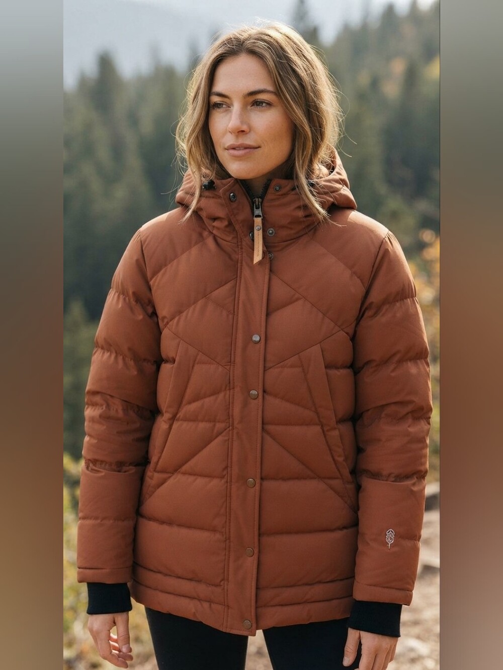 438. INDYGENA Down & Poly Hooded Puffer Jacket